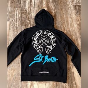 St Barth boutique exclusive chrome heart zip up